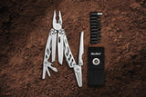 NexTool Flagship Max Multi Tool NE20310A - 4.3 Inch Closed With Sand Blasted Stainless Handles And 10 Tools by NexTool