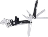 NexTool Adjustable Wrench Multi Tool NE20362 - 5.5 Inch Black Stainless Handles With Pliers, Blade, Saw, File And Pouch by NexTool