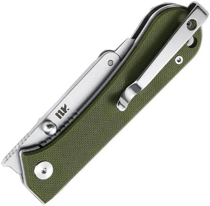 NUKNIVES Kumpanter Utility Linerlock Olive Drab Finish - Durable EDC Knife Featuring Secure Lock by NUKNIVES
