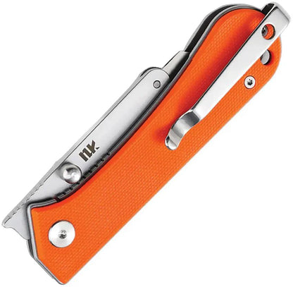 Nuknives Kumpanter Utility Linerlock - Replaceable Stainless Blade With Orange G10 Handle by NUKNIVES