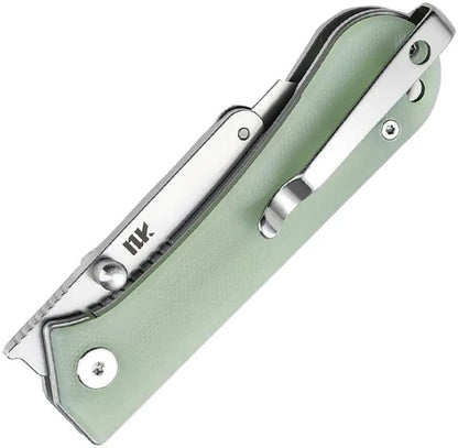 NUKNIVES Kumpanter Utility Linerlock Ja U23-2005 - Replaceable Stainless Blade With Jade G10 Handle by NUKNIVES