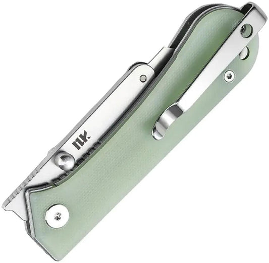 NUKNIVES Kumpanter Utility Linerlock Ja U23-2005 - Replaceable Stainless Blade With Jade G10 Handle by NUKNIVES