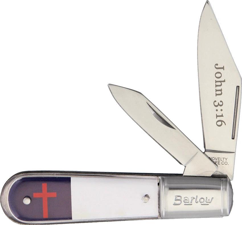 Novelty Cutlery Christian Flag Barlow KOO12B /NV284 by Novelty Cutlery