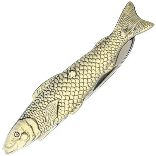 Novelty Cutlery Fish Knife K0053 - Fish Shaped Handle With Mirror Finish Stainless Blade by Novelty Cutlery