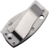 Novelty Cutlery Money Clip Framelock Featuring Satin Stainless Blade With Trump Flag Handle Artwork by Novelty Cutlery