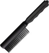 Novelty Cutlery Personal Safety Brush Knife NV338 - Partially Serrated Blade With Glass Breaker Black ABS by Novelty Cutlery