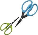 Novelty Cutlery Handy Dandy Scissor Set - Ambidextrous Titanium Coated Blades With Blue And Green Handles by Novelty Cutlery