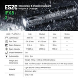 Nextorch E52C EDC Flashlight Rechargeable CREE XHP50B LED Rugged Aluminum Everyday Carry by Nextorch