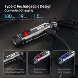 Nextorch K40 Keychain Light Rechargeable EDC Flashlight With White Red Blue UV LEDs by Nextorch