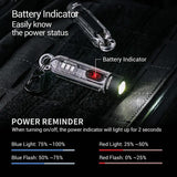 Nextorch K40 Keychain Light Rechargeable EDC Flashlight With White Red Blue UV LEDs by Nextorch