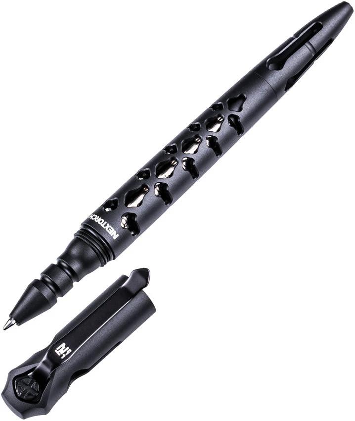 Nextorch Dino Bone Tactical Pen Black For EDC Enthusiasts, Rugged Aluminum, Reliable Ink by Nextorch
