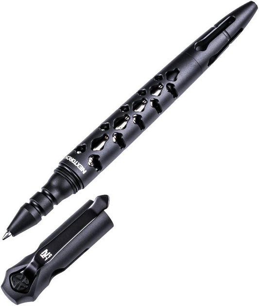 Nextorch Dino Bone Tactical Pen Black For EDC Enthusiasts, Rugged Aluminum, Reliable Ink by Nextorch