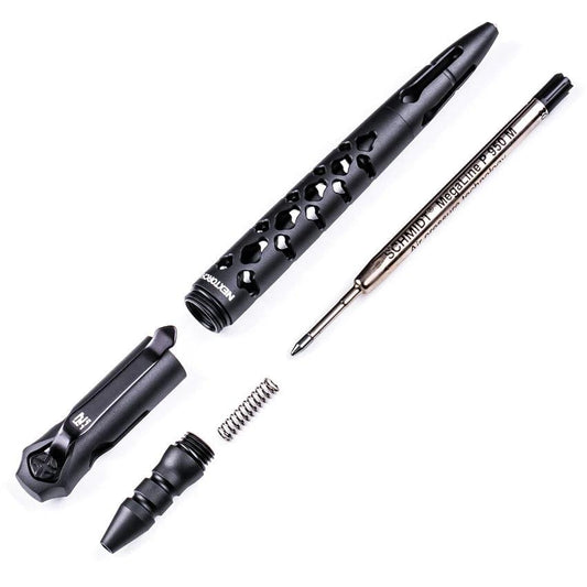 Nextorch Dino Bone Tactical Pen Black For EDC Enthusiasts, Rugged Aluminum, Reliable Ink by Nextorch
