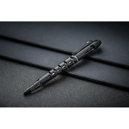 Nextorch Dino Bone Tactical Pen Black For EDC Enthusiasts, Rugged Aluminum, Reliable Ink by Nextorch
