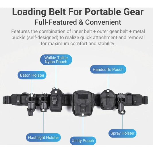 Nextorch Tactical MOLLE Belt Durable Modular Belt With Aluminum Buckle For Professionals And Outdoor Enthusiasts by Nextorch