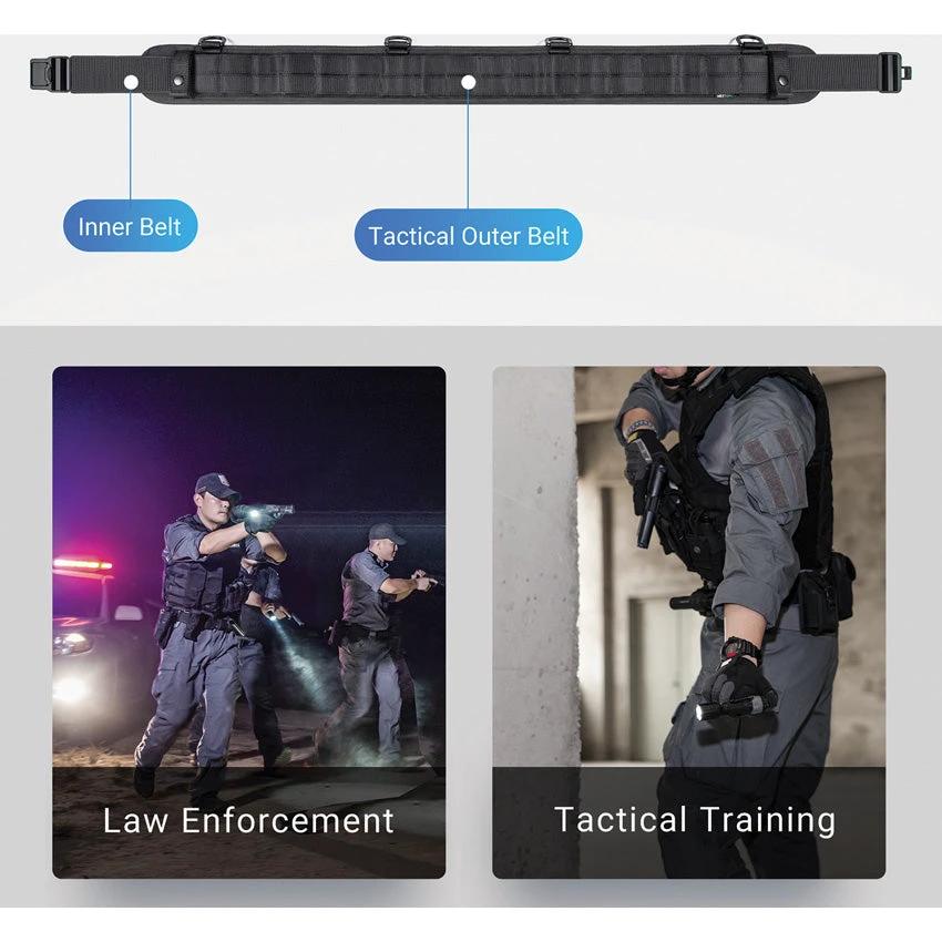 Nextorch Tactical MOLLE Belt Durable Modular Belt With Aluminum Buckle For Professionals And Outdoor Enthusiasts by Nextorch