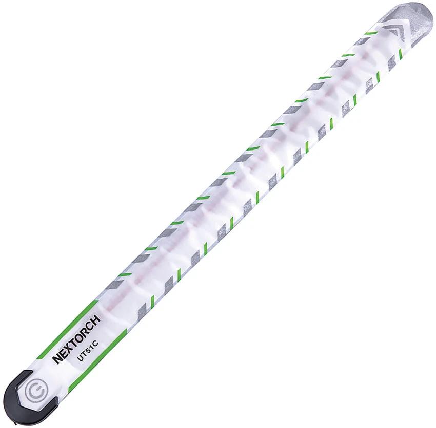 Nextorch UT51C Safety Slap Bracelet USB C Rechargeable LED 33 Hour Runtime Green Blue Orange by Nextorch
