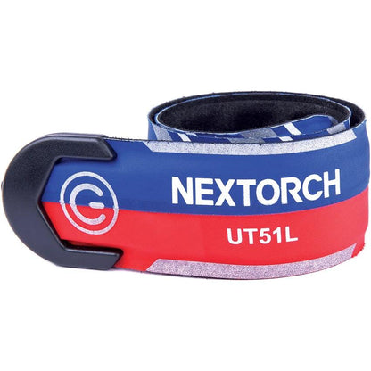 Nextorch UT51 Flashing Warning Bracelet Red Blue Modes Water Resistant ABS Lithium Battery Included by Nextorch
