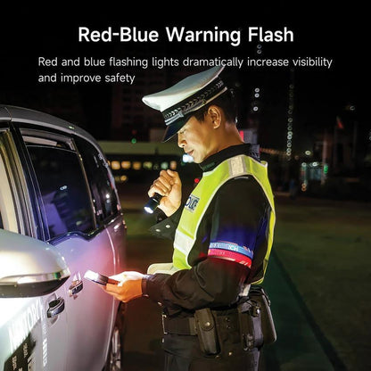 Nextorch UT51 Flashing Warning Bracelet USB C Rechargeable 360 Degree View Slap Design for Traffic Cones by Nextorch