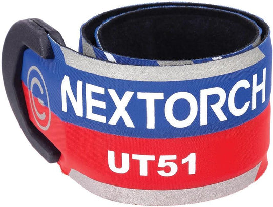 Nextorch UT51 Flashing Warning Bracelet USB C Rechargeable 360 Degree View Slap Design for Traffic Cones by Nextorch