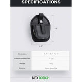 Nextorch V12 Modular Handcuff Holster Secure Retention With Flexible Mounting For Law Enforcement Pros by Nextorch
