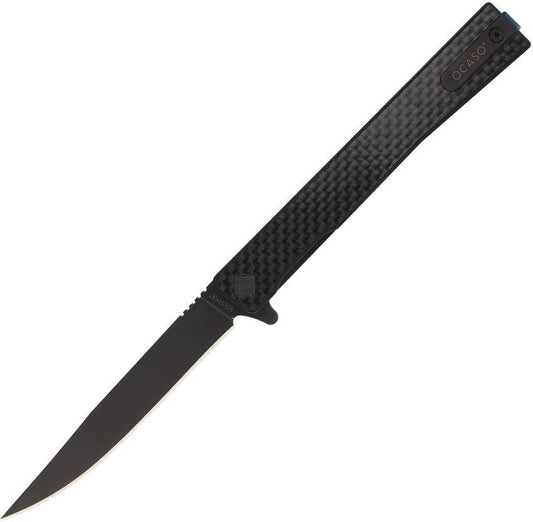 Ocaso Solstice Linerlock Black CF 10CFB by Ocaso