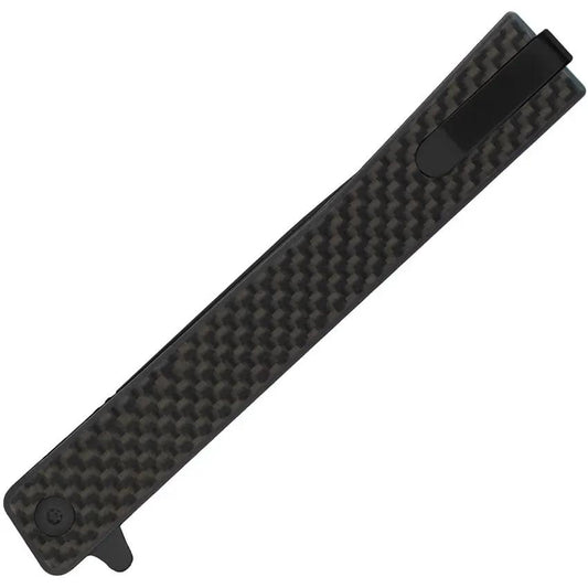 Ocaso Solstice Linerlock Black CF 10CFB - S35VN Blade With Carbon Fiber Handle And Extended Tang by Ocaso
