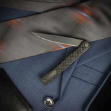 Ocaso Solstice Linerlock Black CF 10CFB - S35VN Blade With Carbon Fiber Handle And Extended Tang by Ocaso