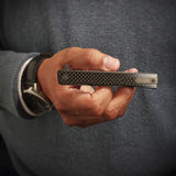 Ocaso Solstice Linerlock Black CF 10CFB - S35VN Blade With Carbon Fiber Handle And Extended Tang by Ocaso