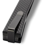 Ocaso Solstice Linerlock Black CF 10CFB - S35VN Blade With Carbon Fiber Handle And Extended Tang by Ocaso