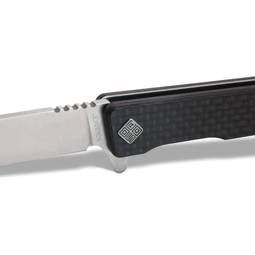 Ocaso Solstice Linerlock Satin CF 10CFS by Ocaso
