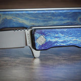 Ocaso Solstice Linerlock Satin 10DBS - S35VN Blade, Titanium Handle, Extended Tang by Ocaso