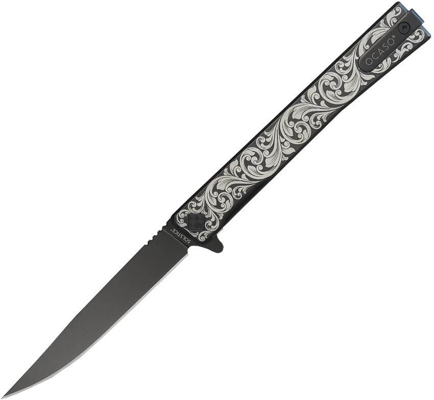 Ocaso Solstice Linerlock Scroll 10ESB by Ocaso