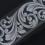 Ocaso Solstice Linerlock Scroll 10ESB - S35VN Black PVD Coated Blade, Black Titanium Handle by Ocaso