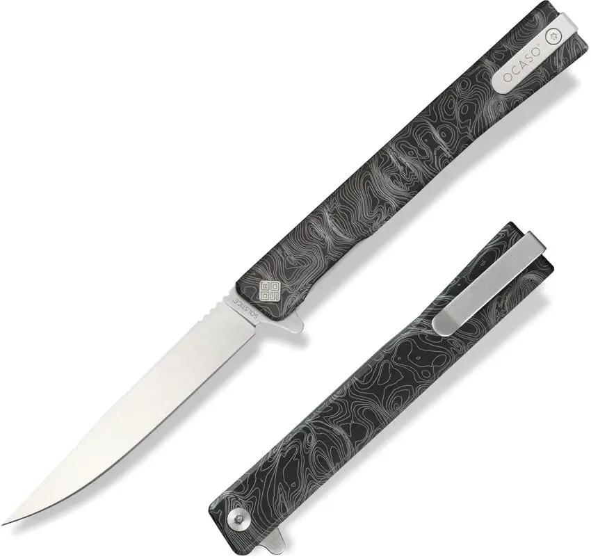 Ocaso Solstice Linerlock Satin Topo 10ETS by Ocaso