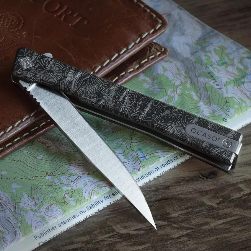 Ocaso Solstice Linerlock Satin Topo 10ETS by Ocaso