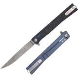 Ocaso Solstice Framelock Damascus 10IFB by Ocaso