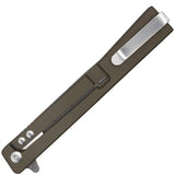Ocaso Solstice Framelock Damascus 10IFG - Damascus Blade With Fat Carbon Handle And Titanium Back by Ocaso