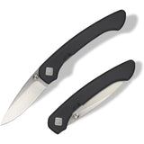 Ocaso Seaton Mini Linerlock - Satin AUS-10A Blade, Black PVD Coated Stainless Handle by Ocaso