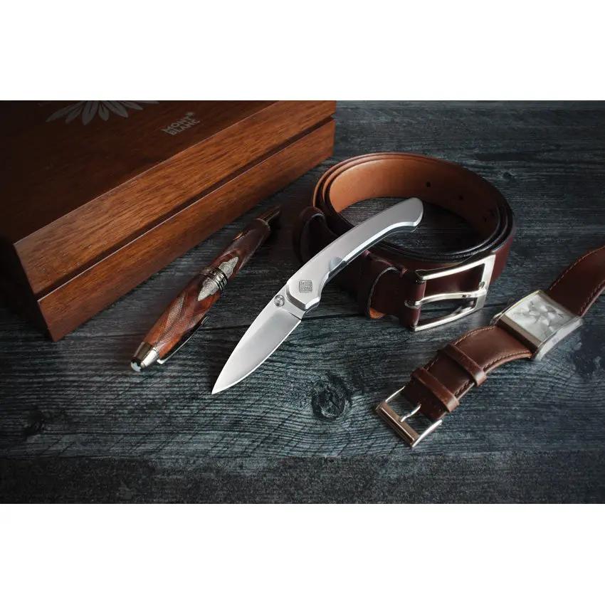 Ocaso Seaton Mini Linerlock Silver 42SMS by Ocaso