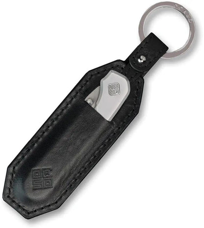 Ocaso Key Slip 86KS - Leather Key Ring Holds Pocket Knife Up To 3.5 By 0.75 Inches Black by Ocaso