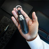 Ocaso Key Slip 86KS - Leather Key Ring Holds Pocket Knife Up To 3.5 By 0.75 Inches Black by Ocaso