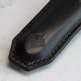 Ocaso Key Slip 86KS - Leather Key Ring Holds Pocket Knife Up To 3.5 By 0.75 Inches Black by Ocaso