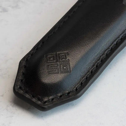 Ocaso Key Slip 86KS - Leather Key Ring Holds Pocket Knife Up To 3.5 By 0.75 Inches Black by Ocaso