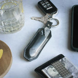Ocaso Key Slip 86KS - Leather Key Ring Holds Pocket Knife Up To 3.5 By 0.75 Inches Black by Ocaso