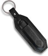 Ocaso Key Slip 86KS - Leather Key Ring Holds Pocket Knife Up To 3.5 By 0.75 Inches Black by Ocaso