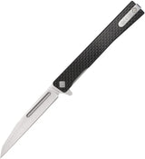 Ocaso Solstice Linerlock Wh CF Satin 8WFS by Ocaso