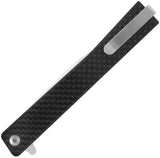 Ocaso Solstice Linerlock Wh CF Satin 8WFS by Ocaso