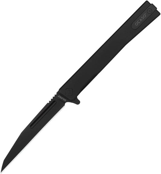 Ocaso Solstice Linerlock Wh Ti Blk 8WTB by Ocaso