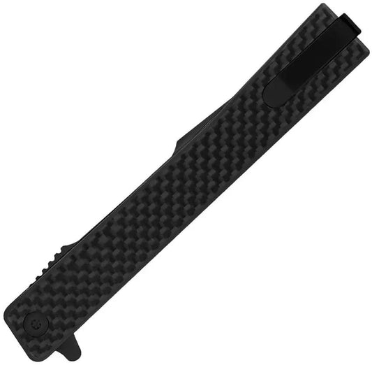 Ocaso Solstice Linerlock CF Harp - Carbon Fiber Handle S35VN Harpoon Blade For Everyday Carry by Ocaso